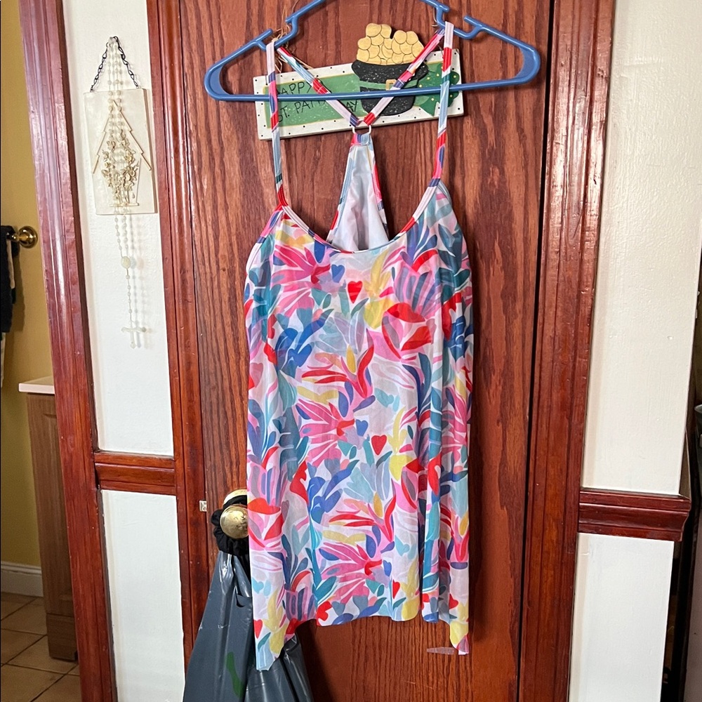 Multicolor Floral Tank Top swimwear